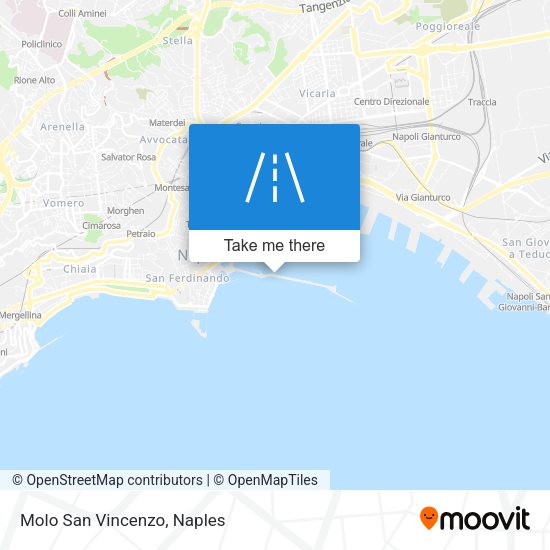 Molo San Vincenzo map