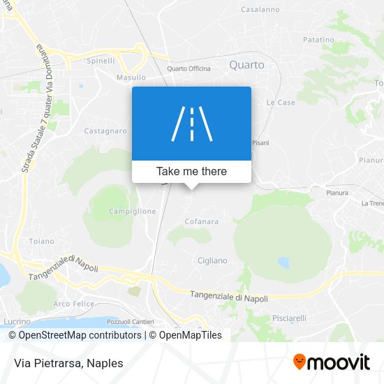 Via Pietrarsa map