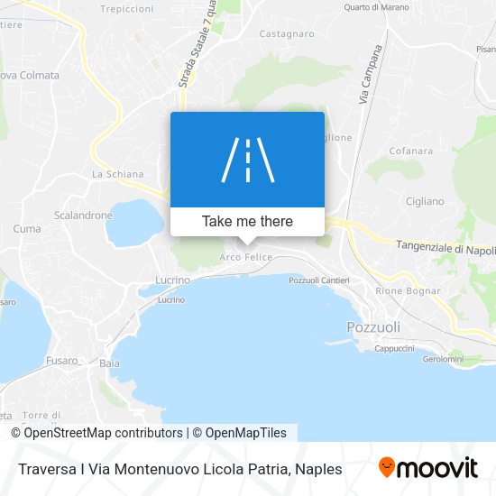 Traversa I Via Montenuovo Licola Patria map