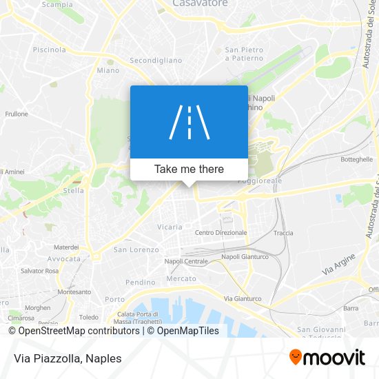 Via Piazzolla map