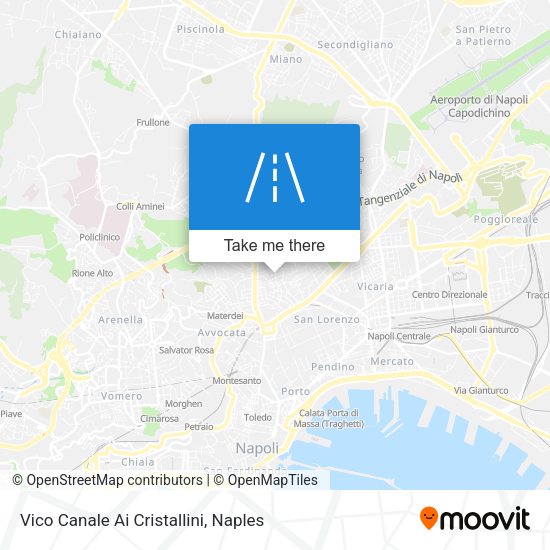 Vico Canale Ai Cristallini map