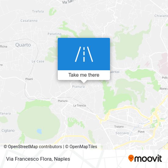 Via Francesco Flora map