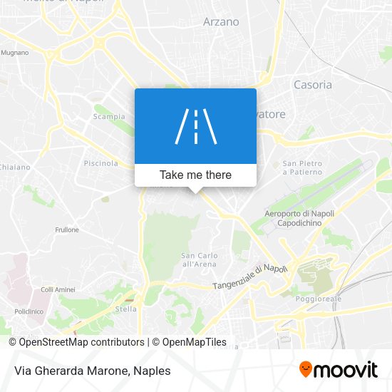 Via Gherarda Marone map