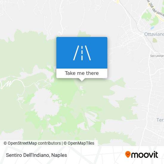 Sentiro Dell'Indiano map
