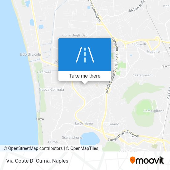 Via Coste Di Cuma map