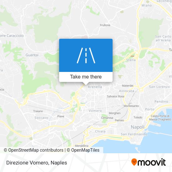 Direzione Vomero map