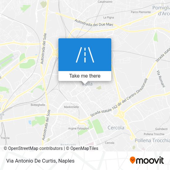 Via Antonio De Curtis map