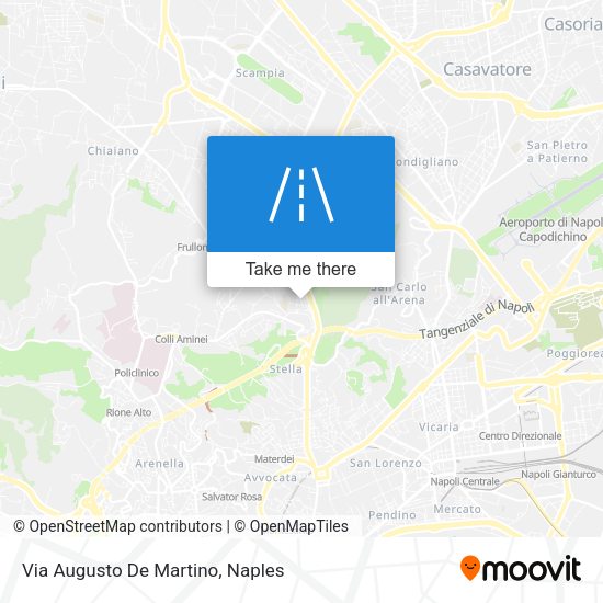 Via Augusto De Martino map