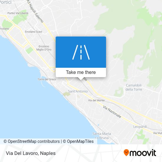 Via Del Lavoro map