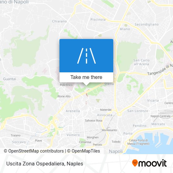 Uscita Zona Ospedaliera map