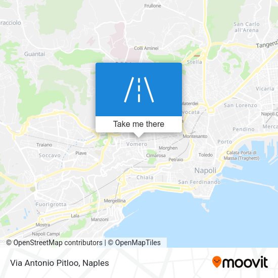 Via Antonio Pitloo map