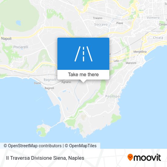 II Traversa Divisione Siena map