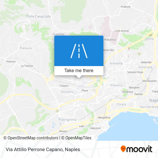 Via Attilio Perrone Capano map