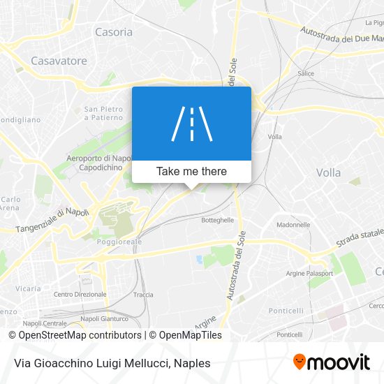 Via Gioacchino Luigi Mellucci map