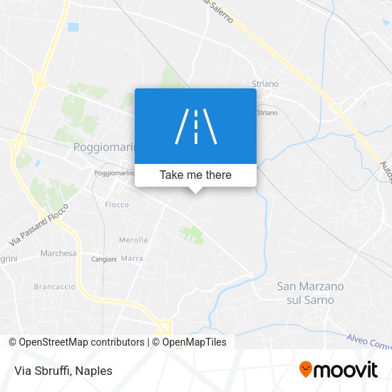 Via Sbruffi map