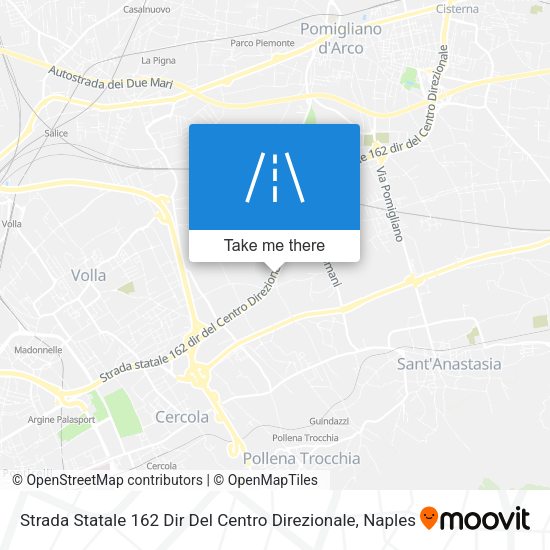 Strada Statale 162 Dir Del Centro Direzionale map