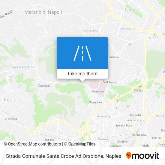Strada Comunale Santa Croce Ad Orsolone map