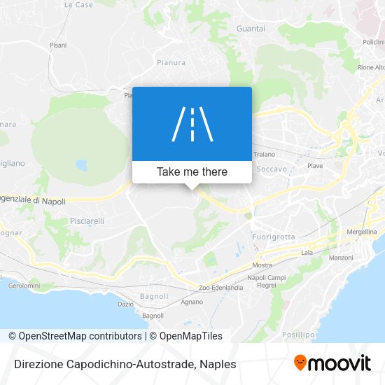 Direzione Capodichino-Autostrade map