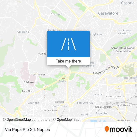 Via Papa Pio XII map
