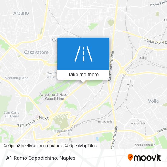 A1 Ramo Capodichino map