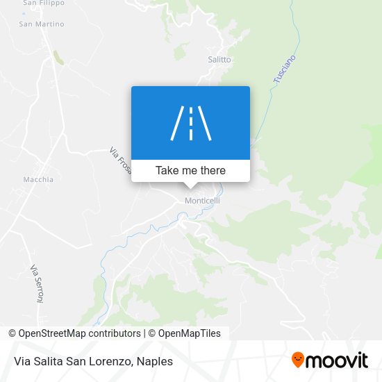 Via Salita San Lorenzo map