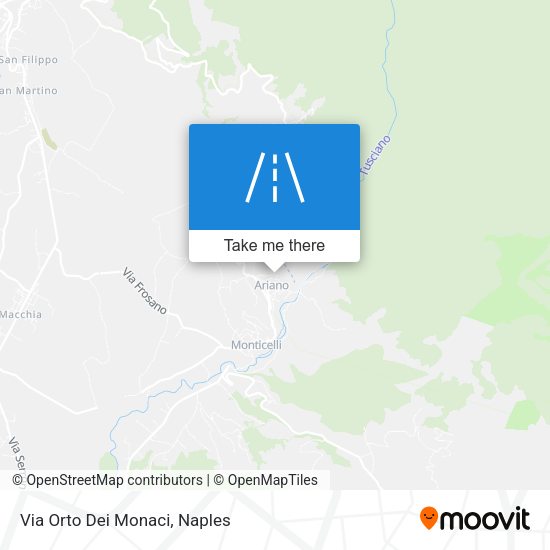 Via Orto Dei Monaci map
