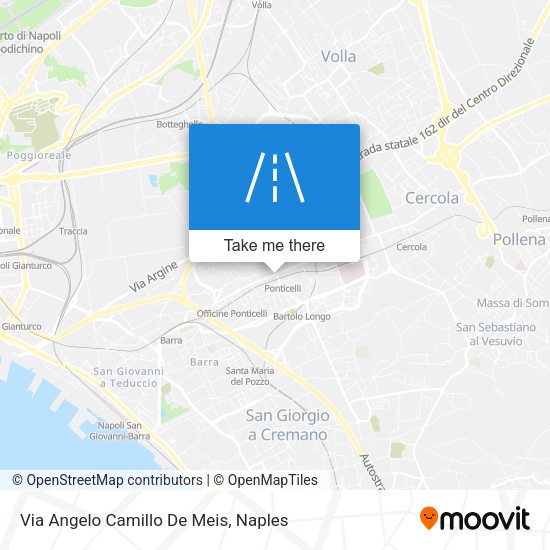 Via Angelo Camillo De Meis map