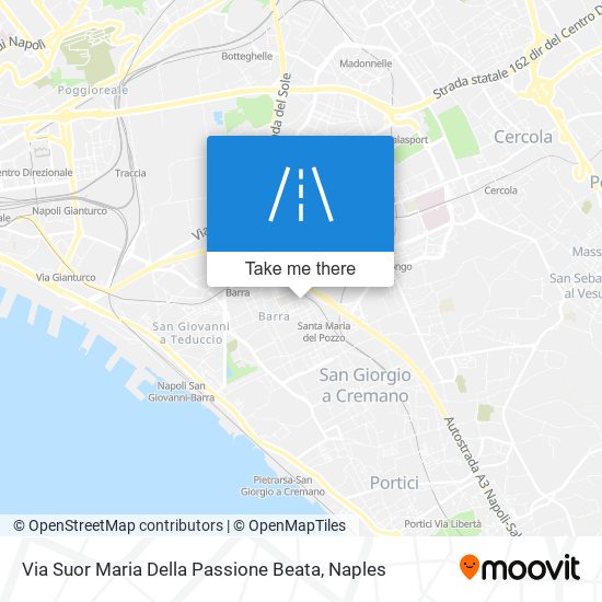 Via Suor Maria Della Passione Beata map