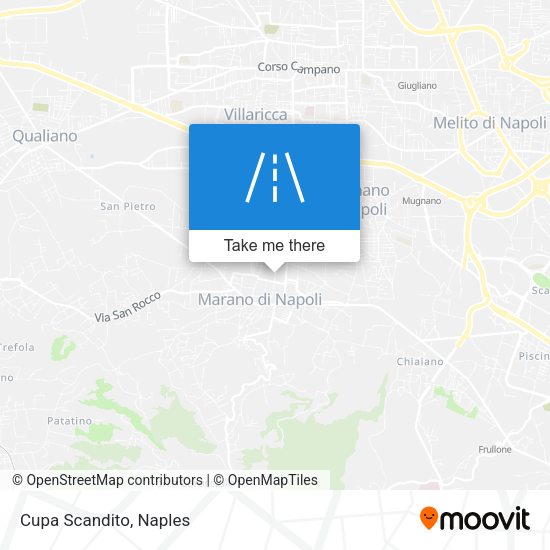 Cupa Scandito map