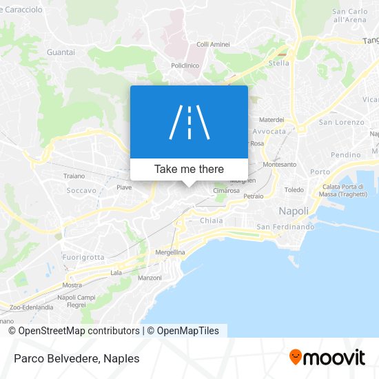 Parco Belvedere map