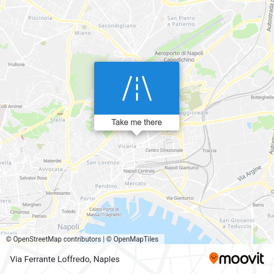Via Ferrante Loffredo map