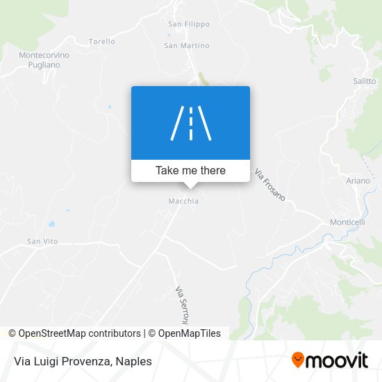 Via Luigi Provenza map