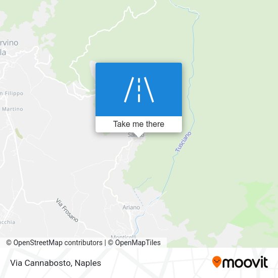 Via Cannabosto map