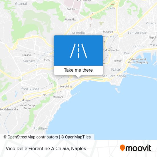 Vico Delle Fiorentine A Chiaia map