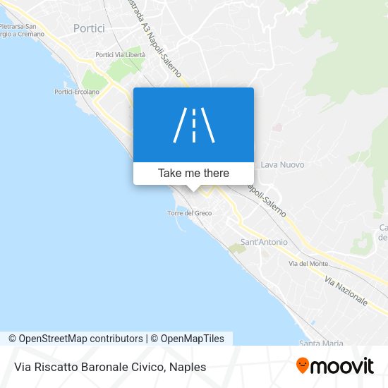 Via Riscatto Baronale Civico map
