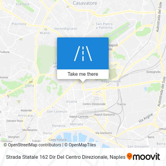 Strada Statale 162 Dir Del Centro Direzionale map