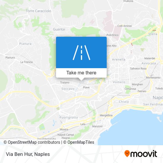 Via Ben Hur map