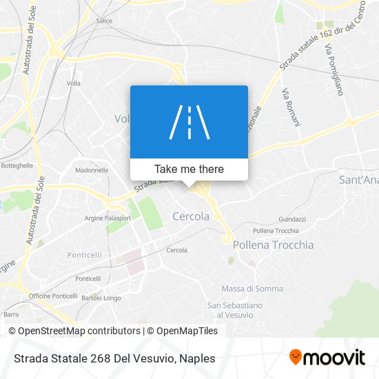 Strada Statale 268 Del Vesuvio map
