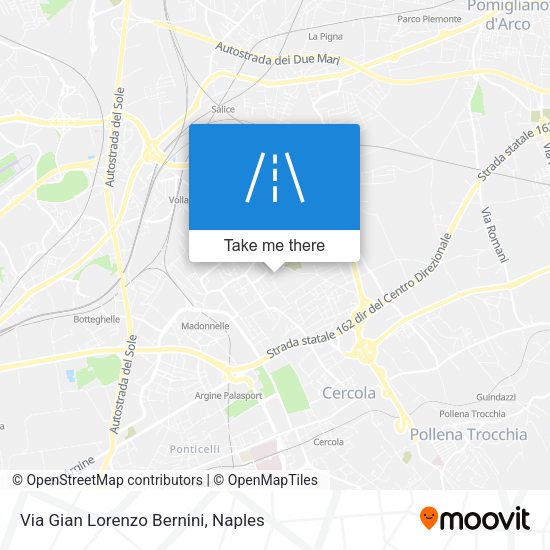 Via Gian Lorenzo Bernini map