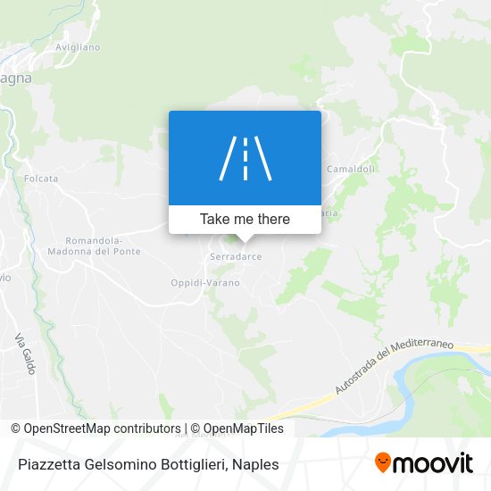 Piazzetta Gelsomino Bottiglieri map