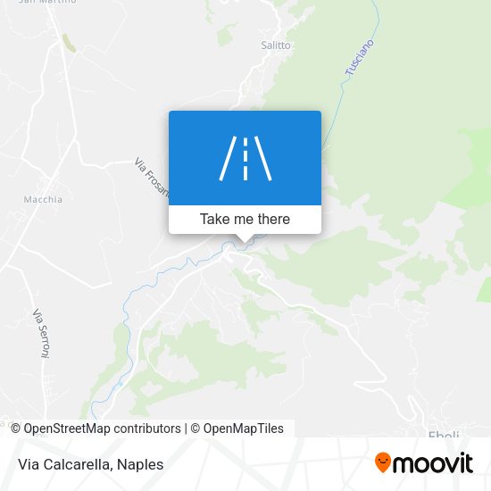 Via Calcarella map