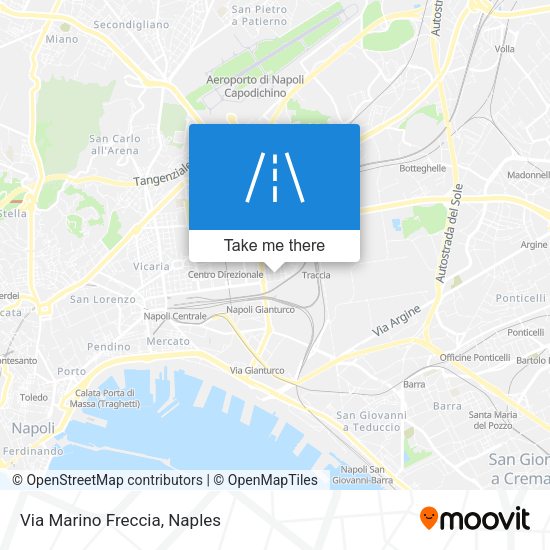 Via Marino Freccia map