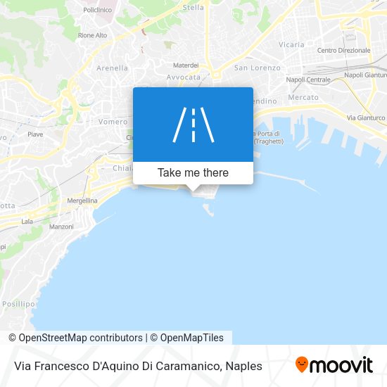 Via Francesco D'Aquino Di Caramanico map