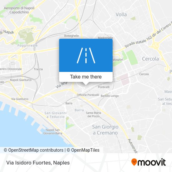 Via Isidoro Fuortes map