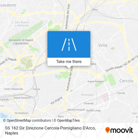 SS 162 Dir Direzione Cercola-Pomigliano D'Arco map