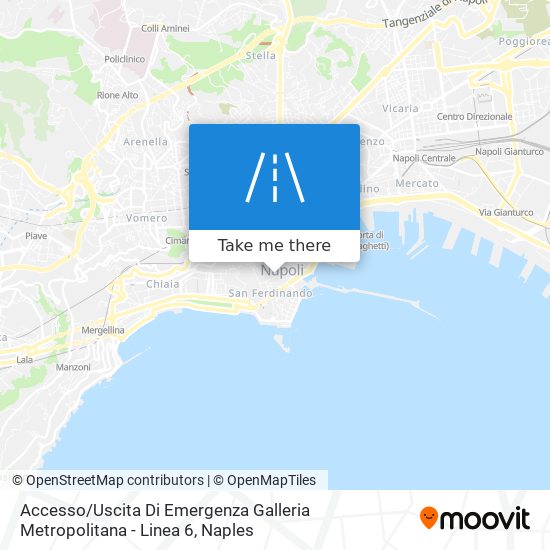 Accesso / Uscita Di Emergenza Galleria Metropolitana - Linea 6 map