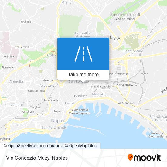 Via Concezio Muzy map