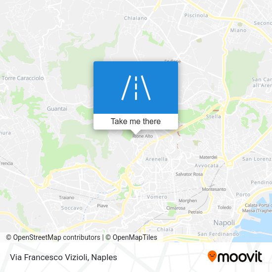 Via Francesco Vizioli map