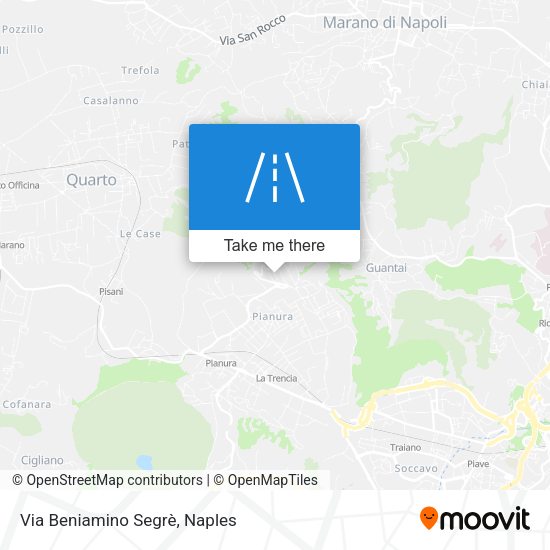 Via Beniamino Segrè map