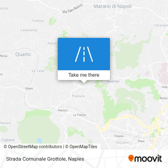 Strada Comunale Grottole map